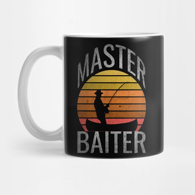 Master Baiter Funny Fisherman Papa by Light Beacon